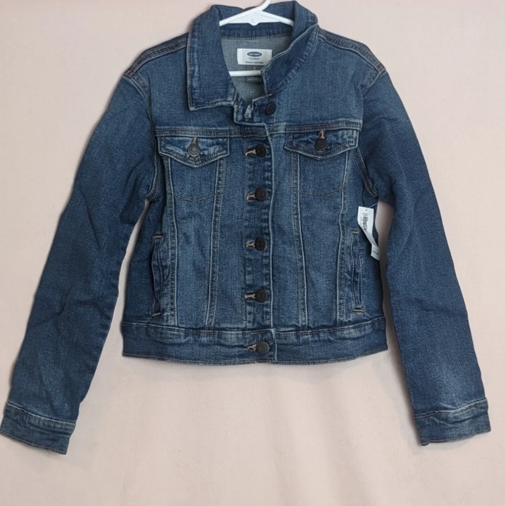 Old Navy Blue Denim Jean Jacket size Medium